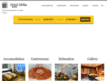 Tablet Screenshot of hotel-afrika.cz